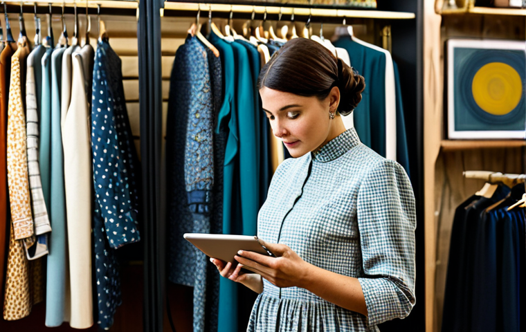 스몰 데이터 기반의 리스크 분석 기법 - Boutique Owner Analyzing Data**
"A professional, fully clothed boutique owner in a stylish, modest ...