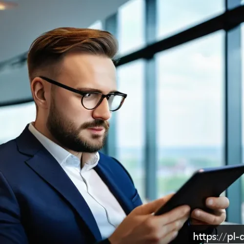 Home 32 스몰 데이터 활용을 위한 네트워킹 전략 - A professional networking event in a modern Warsaw conference room, featuring diverse Polish busines...