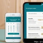 Home 19 스몰 데이터 수집을 위한 설문 조사 기법 - A modern, clean survey interface displayed on a smartphone screen, showing a simple, clear questionn...