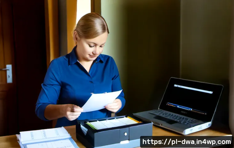 Home 17 스몰 데이터 활용을 위한 데이터 거버넌스 - Photorealistic Polish small-business office in Warsaw, a middle-aged data manager carefully organizi...